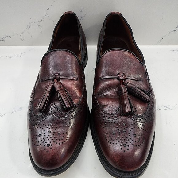 Allen Edmonds Mens Manchester Merlot Leather Wingtip Tassel Loafers Size 12 C Allen Edmonds Grayson Tassel Loafers Burgundy | Mercari main image 3